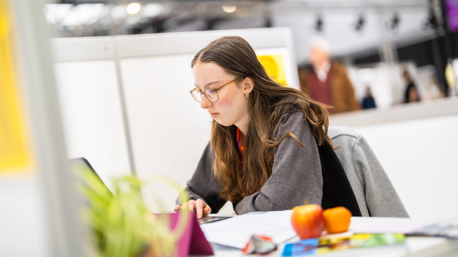 Lincy van Tilburg in actie tijdens de finale op 22 maart in de Brabanthallen in Den Bosch.