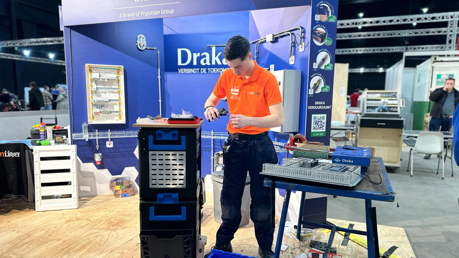 Robin tijdens een van zijn finale-opdrachten.